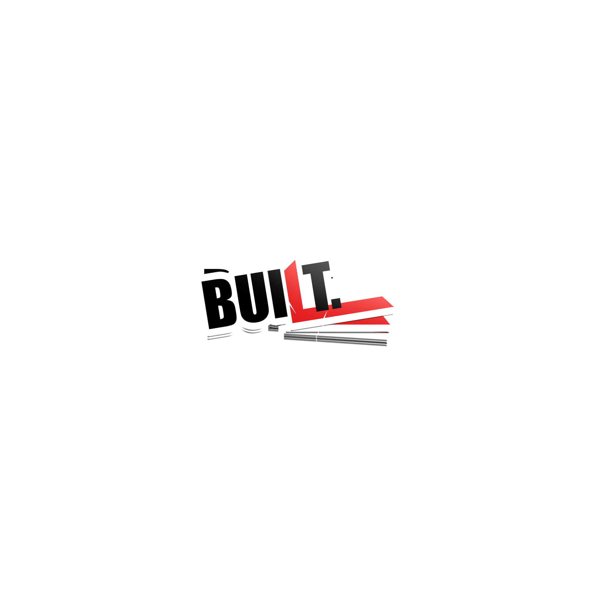 Limitless Built® “BUILT.” Decal 3 PACK