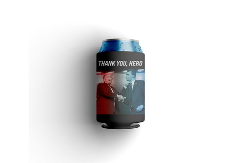 Charlie Kirk & Trump Koozie
